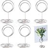 Olycraft 30Pcs 3 Style Steel Wire Name Card Clip Holder AJEW-OC0002-43-1