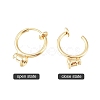 Brass Clip-on Earring Components X-KK-T038-243G-2