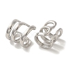 Rack Plating Brass Clip-on Earrings EJEW-R162-25P-2