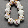 Handmade Printed Porcelain Beads PORC-Q199-16mm-02-1
