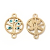 Alloy Enamel Connector Charms FIND-H039-19G-A-1