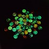 50Pcs Luminous Glass Cabochons sgGLAA-SZ0001-15A-3