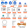   DIY Evil Eye Charm Keychain Making Kits DIY-PH0006-68-5