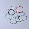 Nylon Thread Braided Beads Bracelets BJEW-JB04346-1