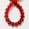 Handmade Imitate Austrian Crystal Faceted Rondelle Glass Beads X-G02YI0G1-2
