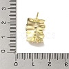Brass Micro Pave Cubic Zirconia Studs Earrings Findings KK-K371-25G-3