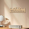 Laser Cut Unfinished Basswood Wall Decoration WOOD-WH0113-112-5