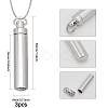 CHGCRAFT 3Pcs 304 Stainless Steel Perfume Bottle Pendants STAS-CA0002-08-2