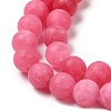 Natural Dyed Jade Beads Strands G-M402-B01-04-3