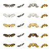 1 Box 200Pcs 10 Styles Wing/Butterfly Tibetan Style Alloy Beads TIBEB-TA0001-25-9