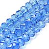 Transparent Painted Glass Beads Strands DGLA-A034-T6mm-A01-2