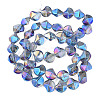 Electroplate Glass Beads Strands EGLA-N008-019-A01-2
