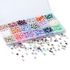 1350Pcs 18 Style Rainbow ABS Plastic & Acrylic Imitated Pearl Beads DIY-YW0007-99-2