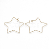 Brass Earring Hooks X-KK-T038-426G-2