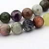 Natural & Synthetic Mixed Gemstone Beads Strands G-P070-26-4mm-1