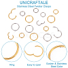 Unicraftale 16Pcs 4 Styles 304 Stainless Steel Twister Clasps STAS-UN0040-53-5