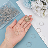 SOFPLATE 200Pcs Brass Wine Glass Charm Rings KK-SP0001-31A-P-3