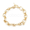 Brass Link Bracelets BJEW-K221-01G-1