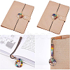 BENECREAT 4Pcs 4 Style Chakra Gemstone Bead Dangling Bookmarks AJEW-BC0003-22-4