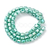 Electroplate Glass Beads Strands EGLA-K015-08G-2