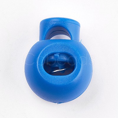 Plastic Iron Spring Cord Locks FIND-WH0017-06-1