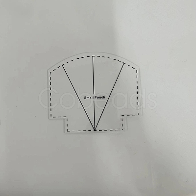 Acrylic Scallops Zip Pouch bag Template PW22080499692-1