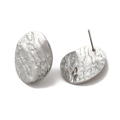 Non-Tarnish 304 Stainless Steel Stud Earrings Findings X-STAS-B041-02P-1