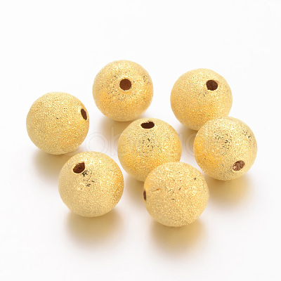 Brass Textured Beads EC249-NFG-1