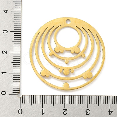 Real 18K Gold Plated PVD Vacuum Plating 304 Stainless Steel Pendants STAS-L278-033G-02-1