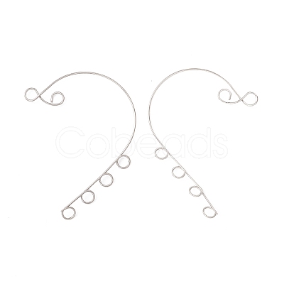 Tarnish Resistant 316 Stainless Steel Ear Cuff Findings X-STAS-H148-04P-1