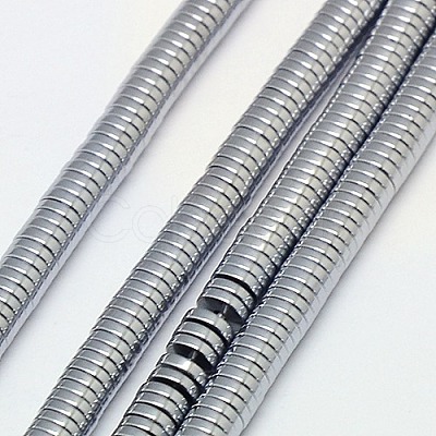 Electroplate Non-magnetic Synthetic Hematite Beads Strands X-G-J164A-3mm-04-1