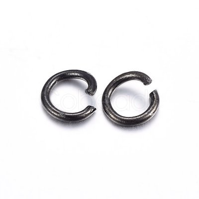 304 Stainless Steel Open Jump Rings X-STAS-H467-03B-6MM-1