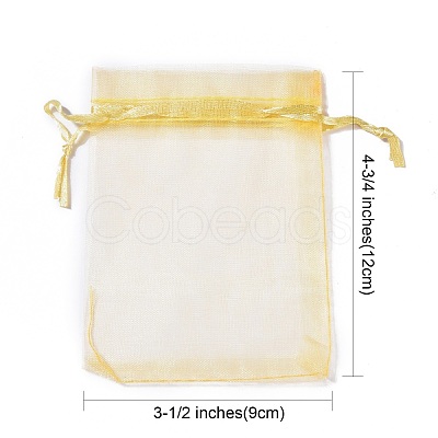 Organza Gift Bags with Drawstring OP-R016-9x12cm-15-1