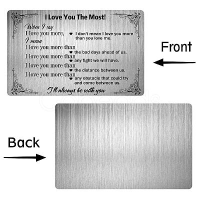 Rectangle 201 Stainless Steel Custom Blank Thermal Transfer Wallet Card DIY-WH0252-022-1