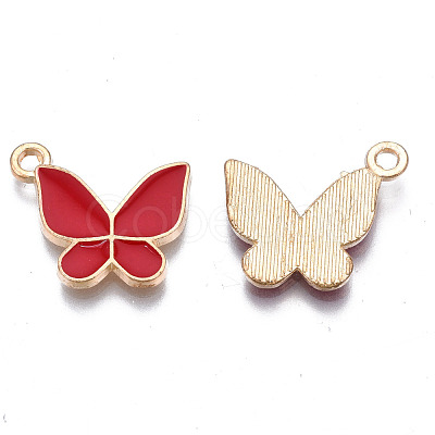 Alloy Enamel Pendants ENAM-T016-23A-RS-1