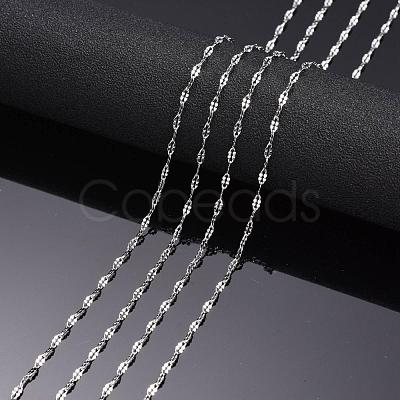 Tarnish Resistant 3.28 Feet 304 Stainless Steel Cable Chains X-CHS-K001-87-1