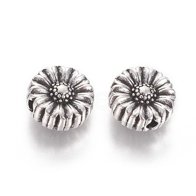 Tibetan Style Alloy Flower Beads X-TIBEP-GC190-AS-NR-1