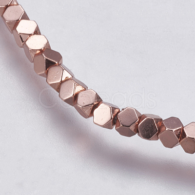 Electroplate Non-magnetic Synthetic Hematite Bead Strands G-K237-08-1