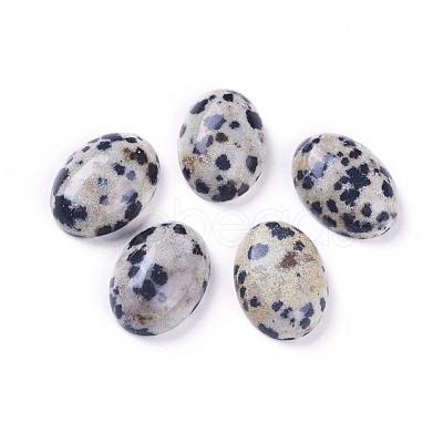 Natural Dalmatian Jasper Cabochons G-L511-E-02-1