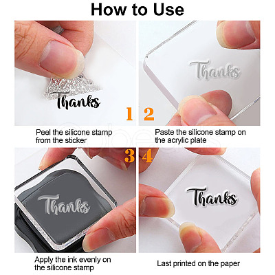 Custom PVC Plastic Clear Stamps DIY-WH0448-0578-1