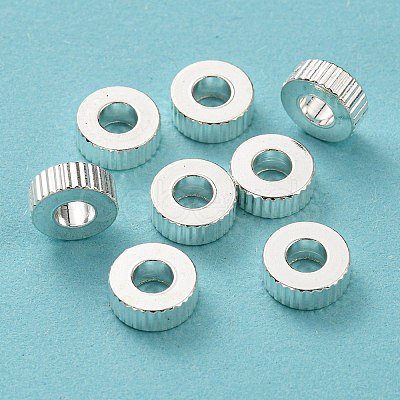 201 Stainless Steel Corrugated Beads STAS-A057-02C-S-1