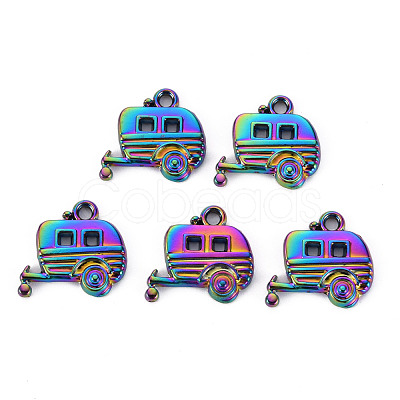 Rainbow Color Alloy Pendants PALLOY-S180-114-NR-1