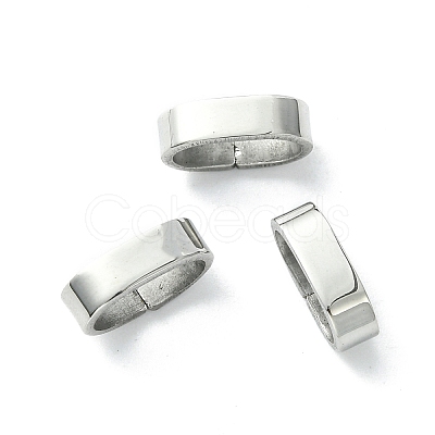 Non-Tarnish 201 Stainless Steel Slide Charms/Slider Beads STAS-C016-06P-1-1