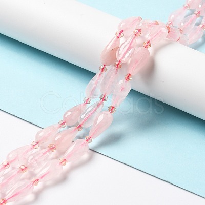 Natural Rose Quartz Beads Strands G-B028-A02-1