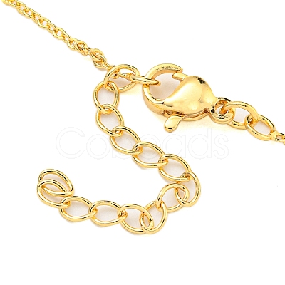 Brass Micro Pave Clear Cubic Zirconia Pendant Necklaces NJEW-M220-04D-G-1