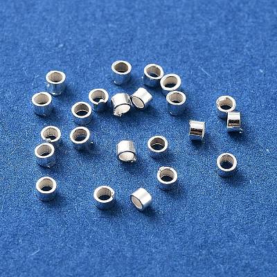 925 Sterling Silver Spacer Tube Beads STER-Z006-01A-S-1