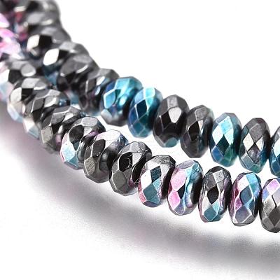 Electroplated Non-magnetic Synthetic Hematite Beads Strands G-L562-12B-1