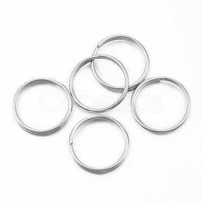 Tarnish Resistant 304 Stainless Steel Split Rings STAS-H413-08P-1