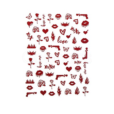 Nail Art Stickers Decals MRMJ-R114-1286-1