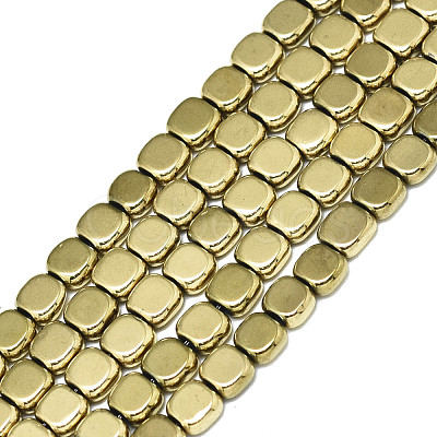 Electroplate Non-magnetic Synthetic Hematite Beads Strands G-S352-69-1